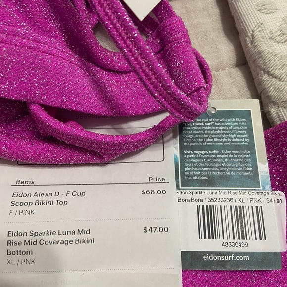 New XL Bottoms Pink Sparkle was a final sale therefore I couldn’t return - Picture 4 of 4